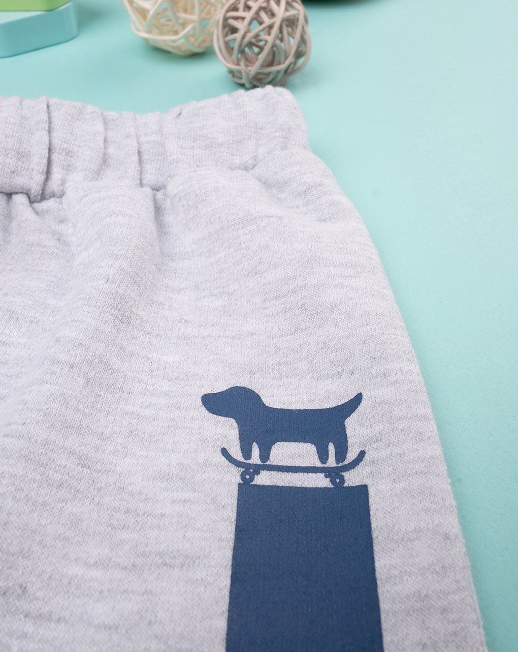 βρεφικό παντελόνι φόρμας γκρι have fun για αγόρι - Prénatal