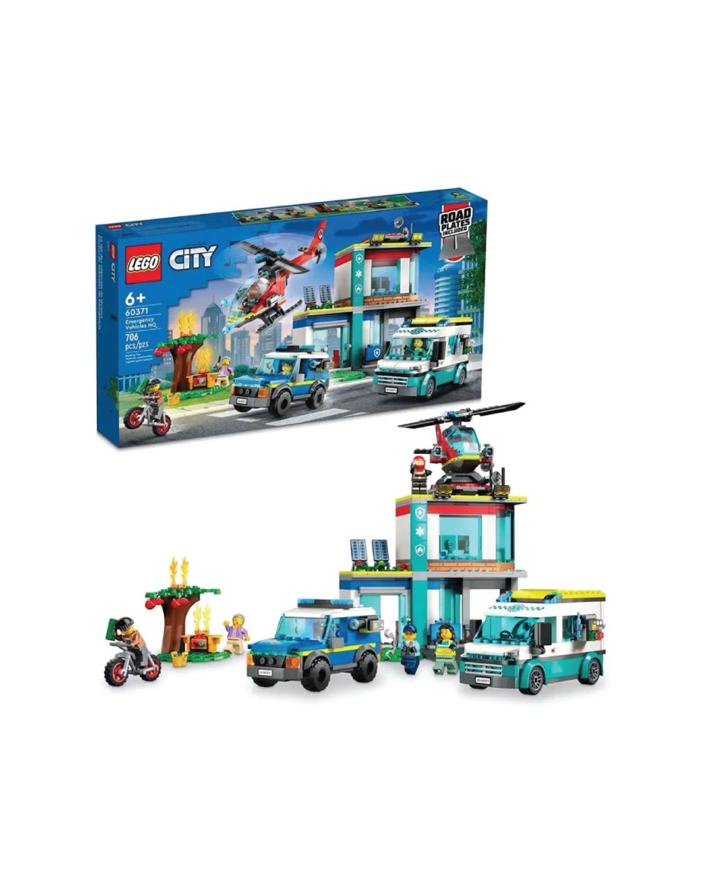 Lego city police emergency vehicles hq 60371 - Lego, Lego City