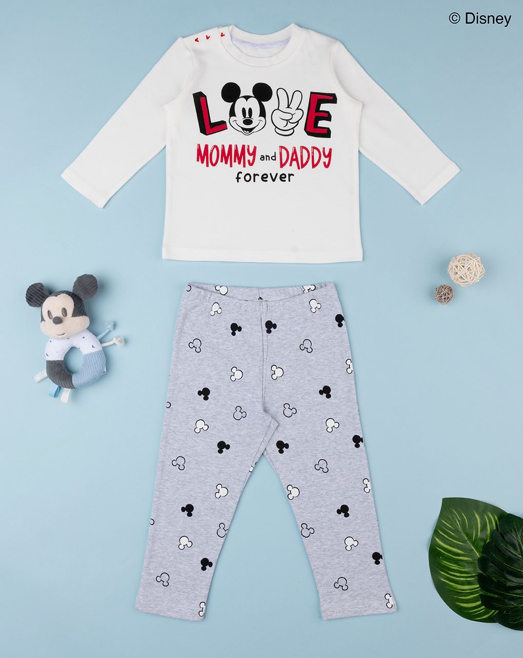 πιτζάμα valentine's day mickey για αγόρι - Prénatal