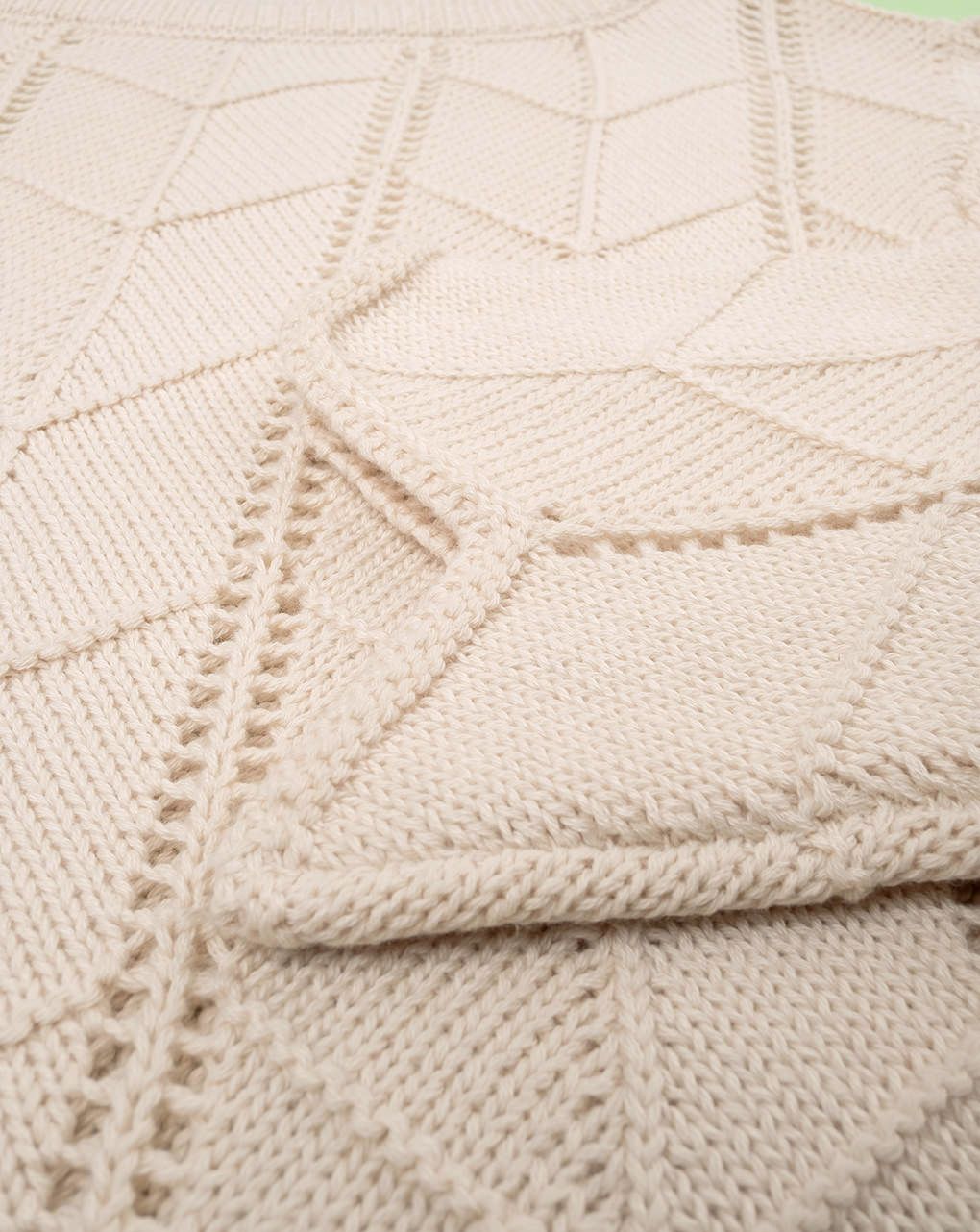 παιδικό πουλόβερ μπεζ διάτρητο για κορίτσι - Prénatal