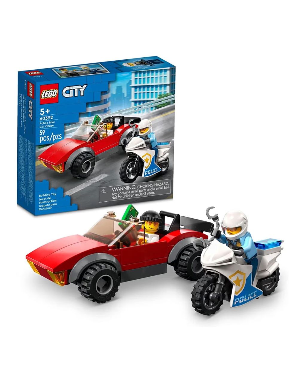 Lego city police bike car chase 60392 - Lego, Lego City