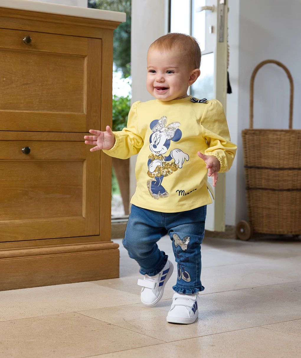 βρεφικό τζιν παντελόνι μπλε με τη minnie για κορίτσι - Prénatal