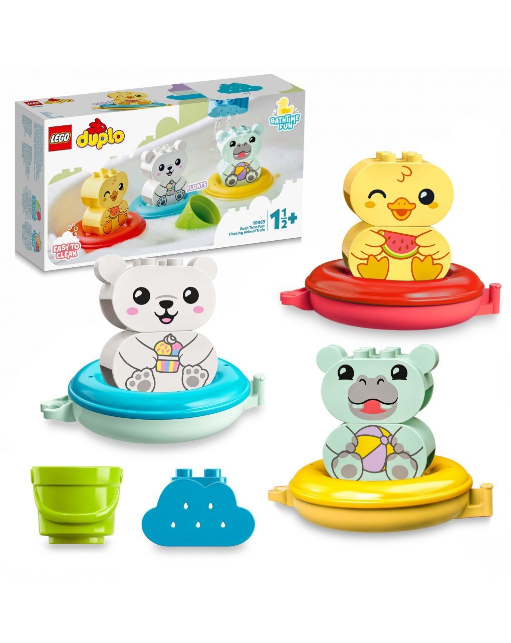 Lego  duplo my first διασκέδαση στο μπάνιο: τρένο ζώων που επιπλέει 10965 - LEGO, LEGO Duplo
