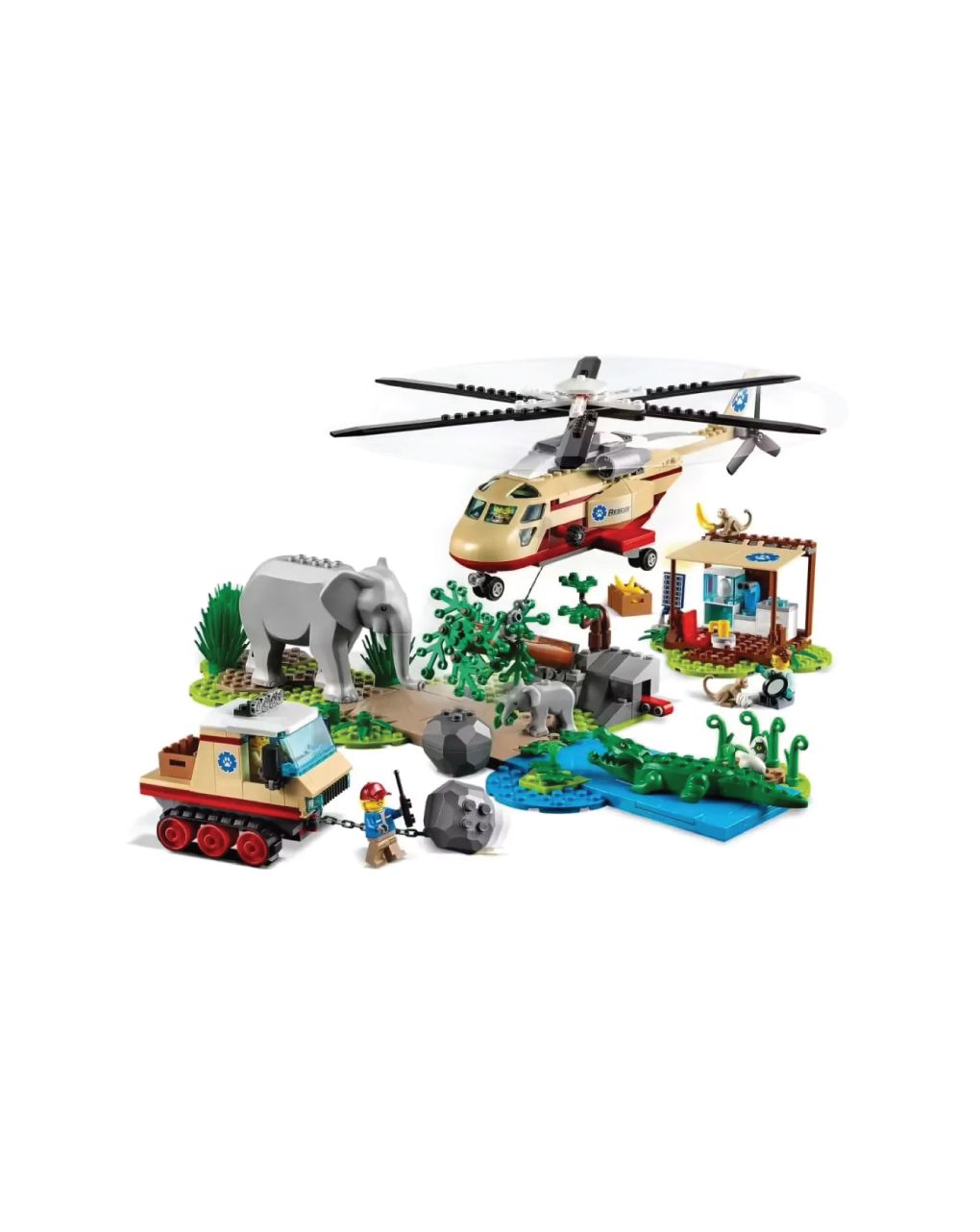 Lego city wildlife επιχείρηση διάσωσης άγριων ζώων  60302 - LEGO City