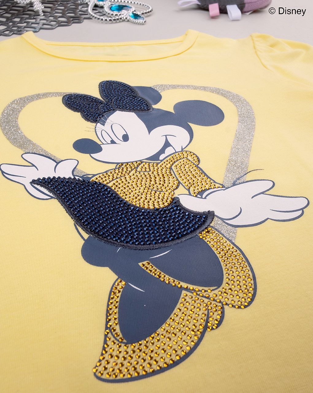 παιδική μπλούζα κίτρινη με τη minnie για κορίτσι - Prénatal