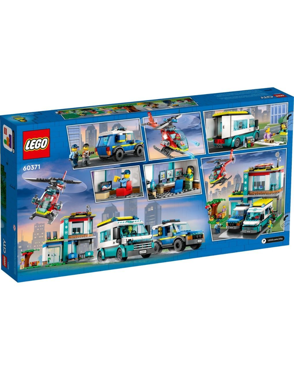 Lego city police emergency vehicles hq 60371 - Lego, Lego City