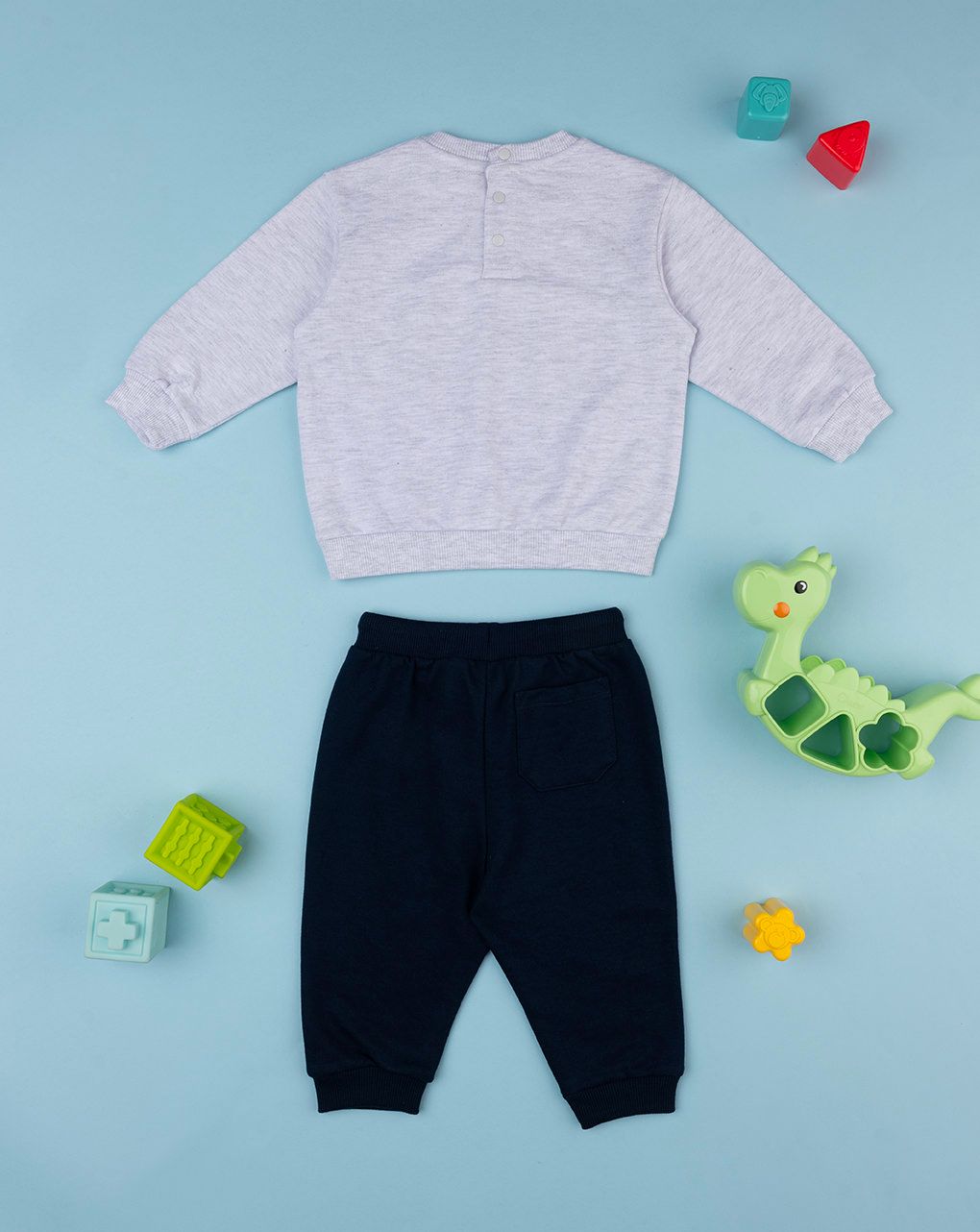 βρεφικό σετ μπλούζα φούτερ και φόρμα big adventure για αγόρι - Prénatal