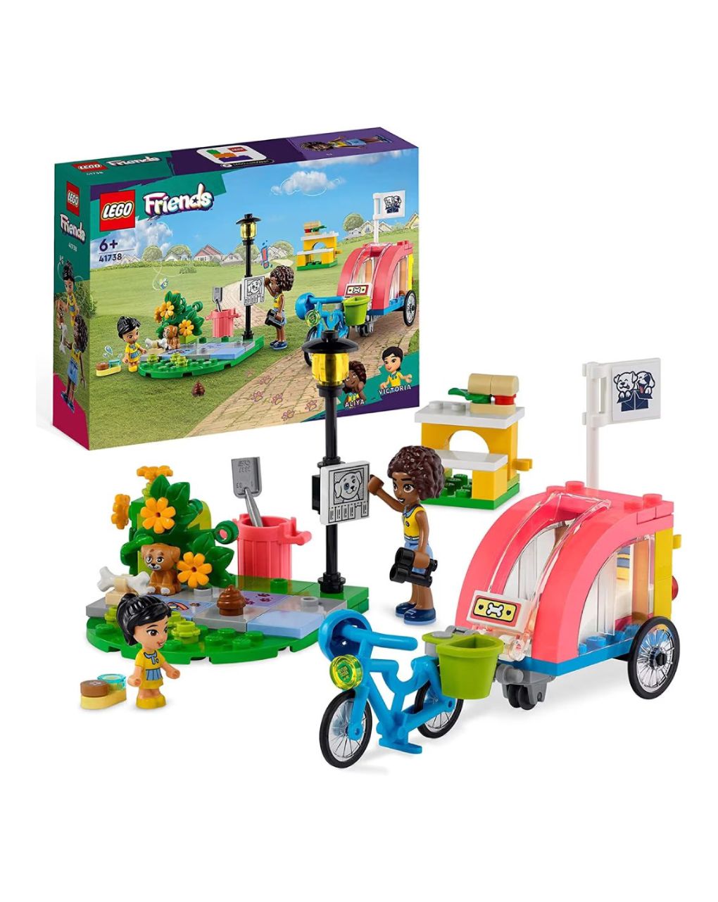 Lego friends dog rescue bike 41738