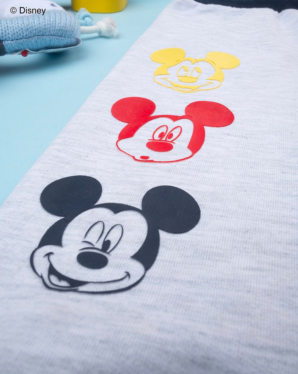 βρεφικό παντελόνι φόρμας γκρι με το mickey για αγόρι - Prénatal