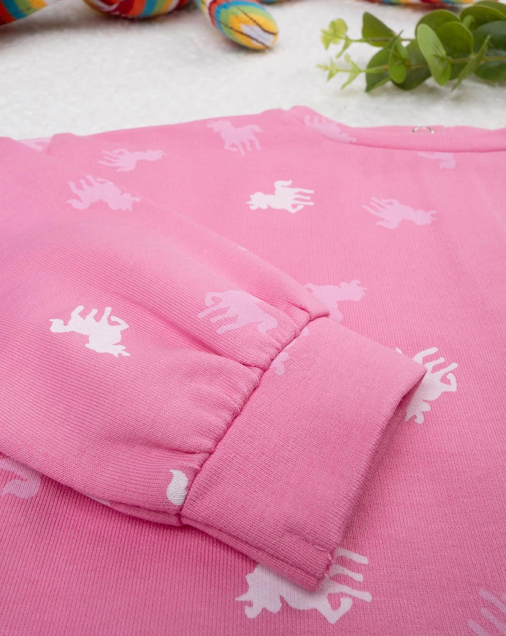 βρεφικό σετ μπλούζα φούτερ και κολάν με μονόκερο για κορίτσι - Prénatal