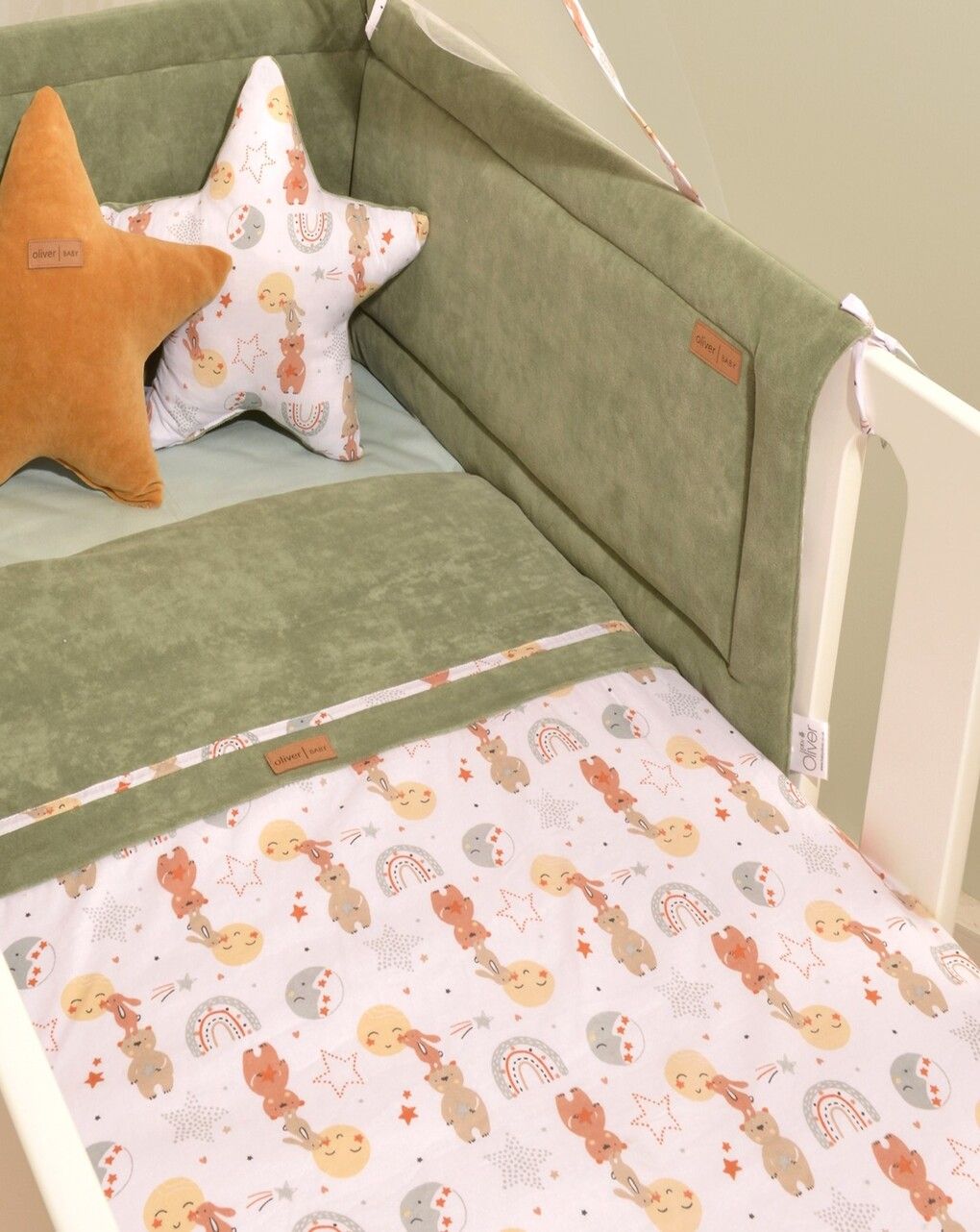 Baby oliver σετ πάπλωμα και παπλωματοθήκη λαδί 46-6700/413 - BABY OLIVER