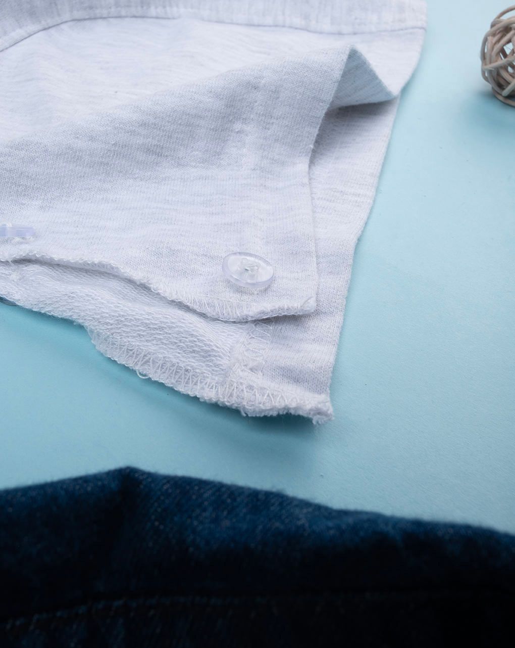 βρεφικό τζιν πουκάμισο με κουκούλα για αγόρι - Prénatal