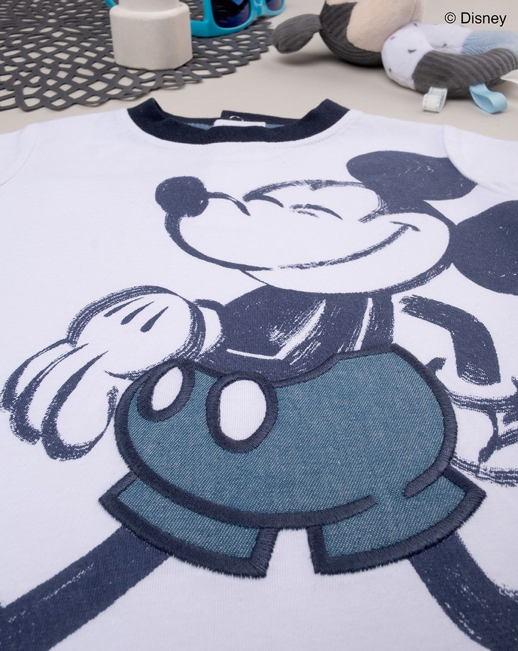 βρεφική μπλούζα λευκή με το mickey για αγόρι - Prénatal