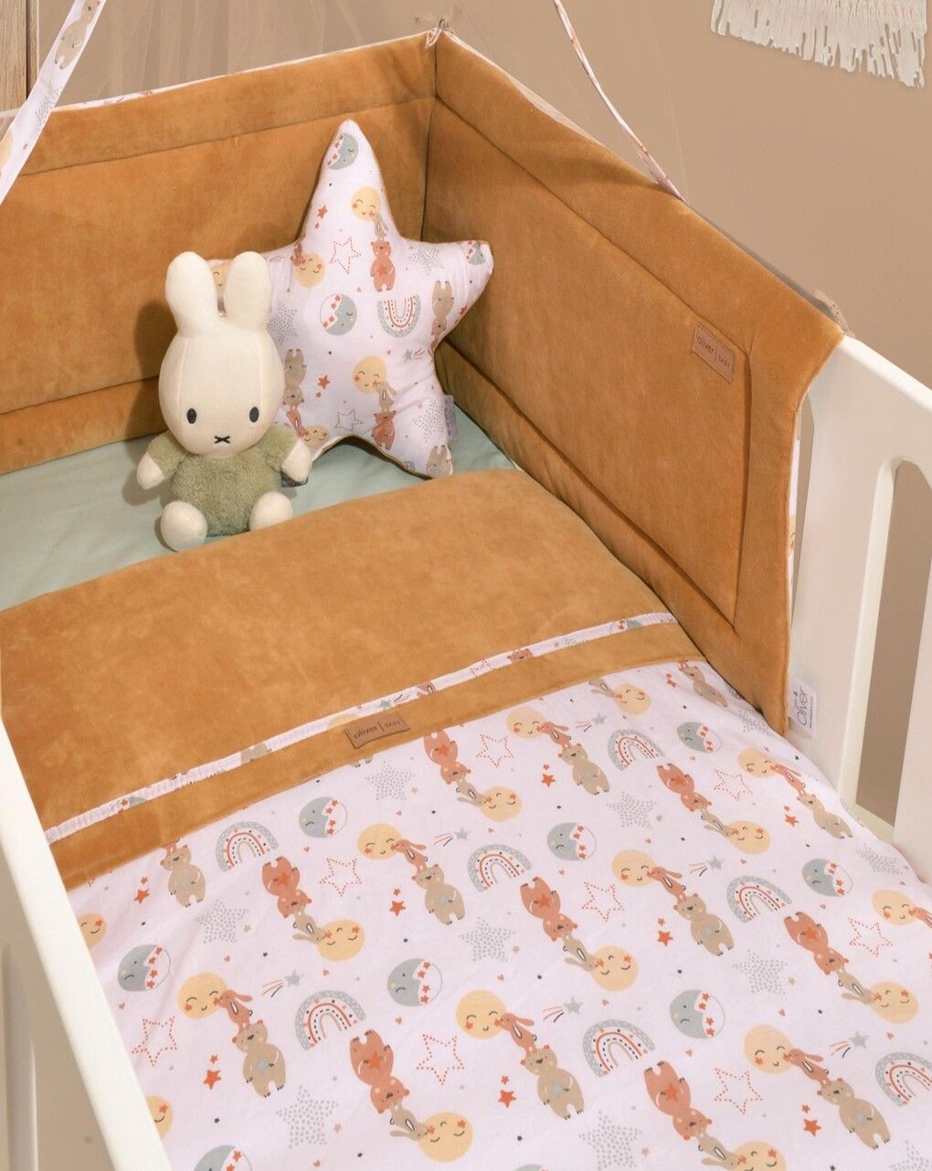 Baby oliver σετ πάπλωμα και παπλωματοθήκη καμηλό 46-6700/410