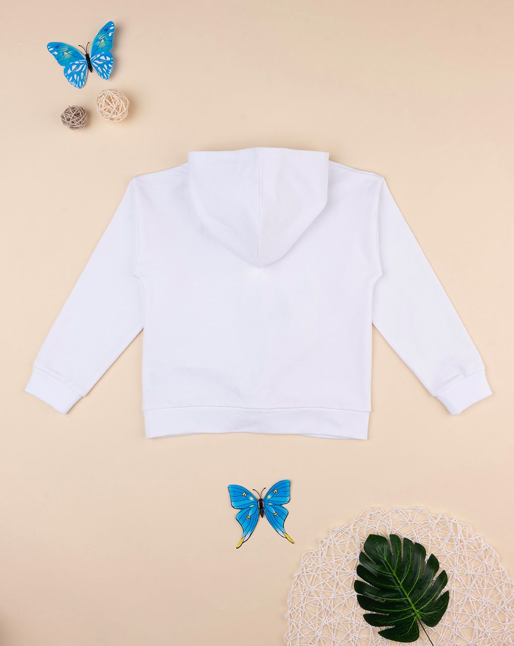 παιδική μπλούζα φούτερ λευκή indigo για κορίτσι - Prénatal