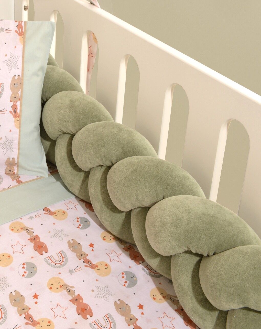 Baby oliver πάντα πλεξούδα βελουτέ λαδί 46-6714/413 - BABY OLIVER