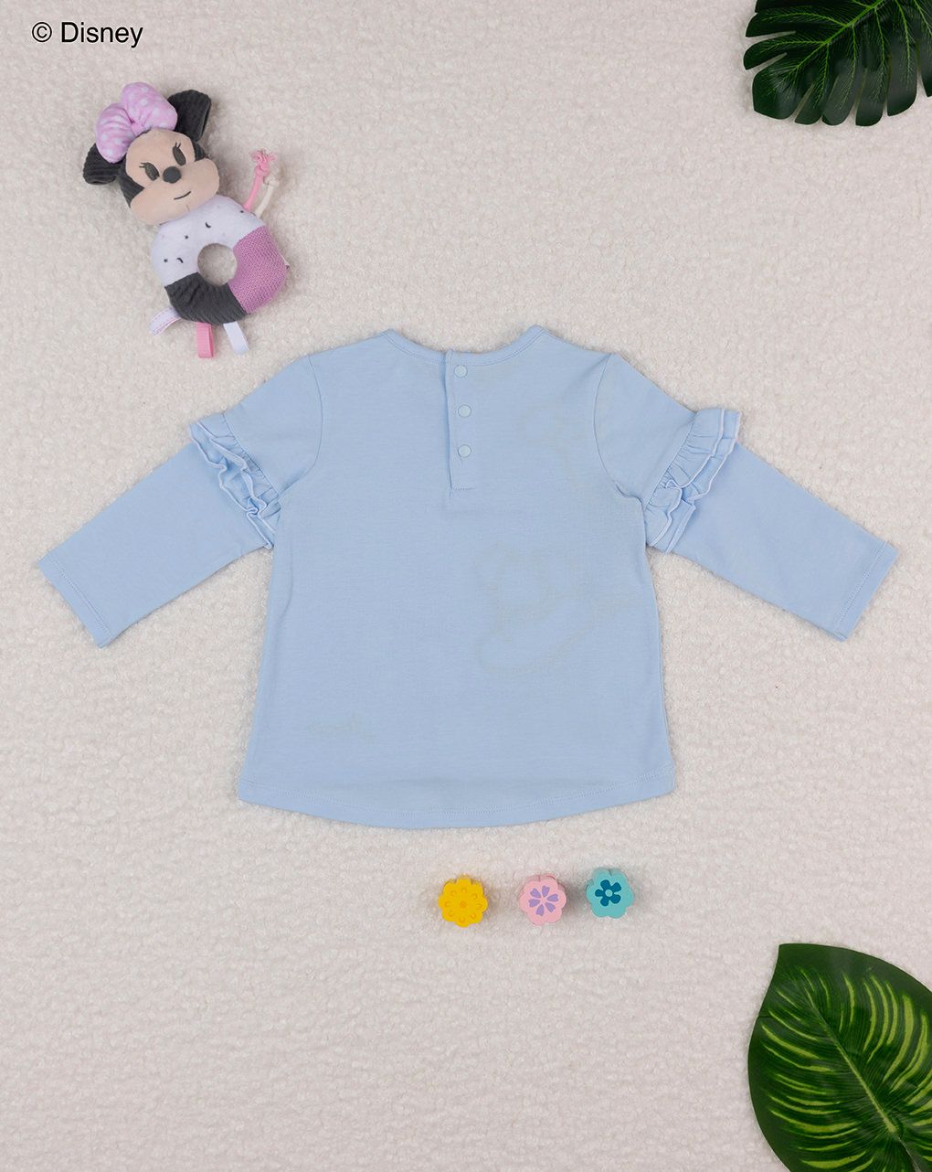 βρεφική μπλούζα γαλάζια με τη minnie για κορίτσι - Prénatal