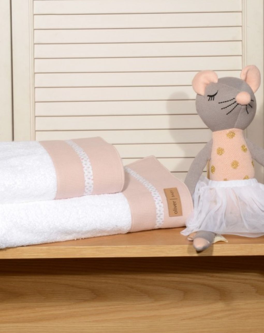 Baby oliver σετ πετσετών dusty pink 46-6760/402 - BABY OLIVER