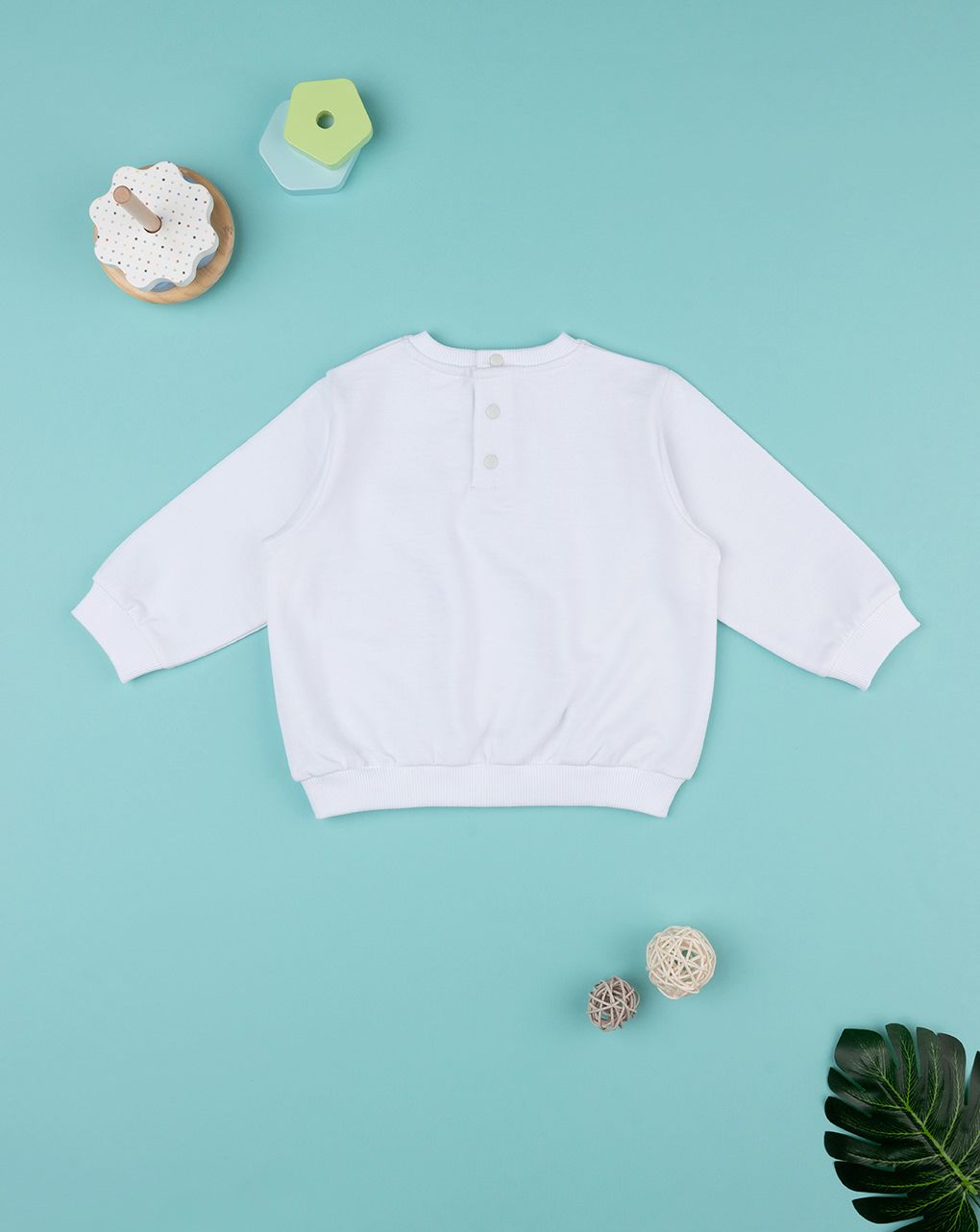 βρεφική μπλούζα λευκή indigo για αγόρι - Prénatal