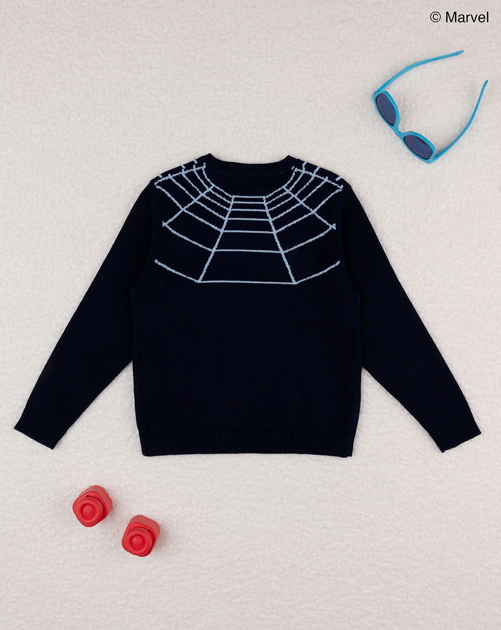 παιδικό πουλόβερ μπλε spiderman για αγόρι - Prénatal