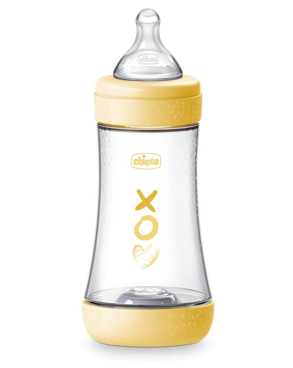 Chicco πλαστικό μπιμπερό p5 κίτρινο 240ml 2m+