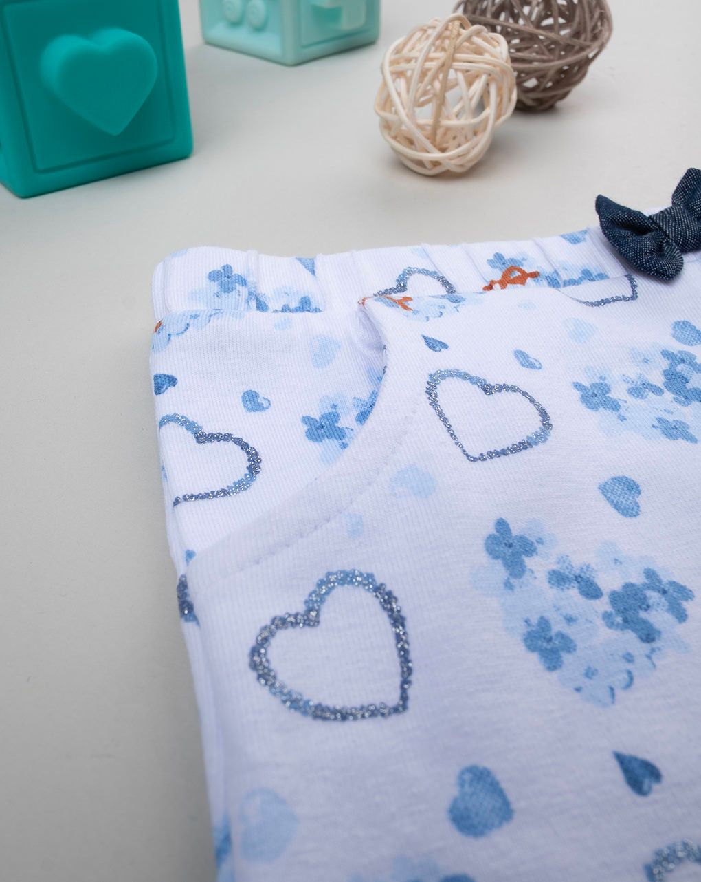 βρεφικό κολάν λευκό indigo για κορίτσι - Prénatal