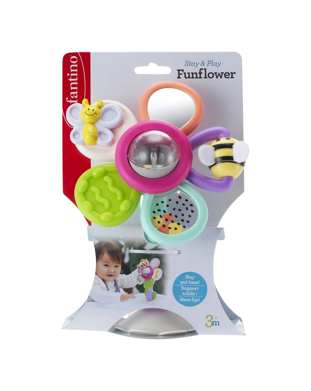 Infantino παιχνίδι για καρεκλάκι φαγητού λουλούδι - INFANTINO