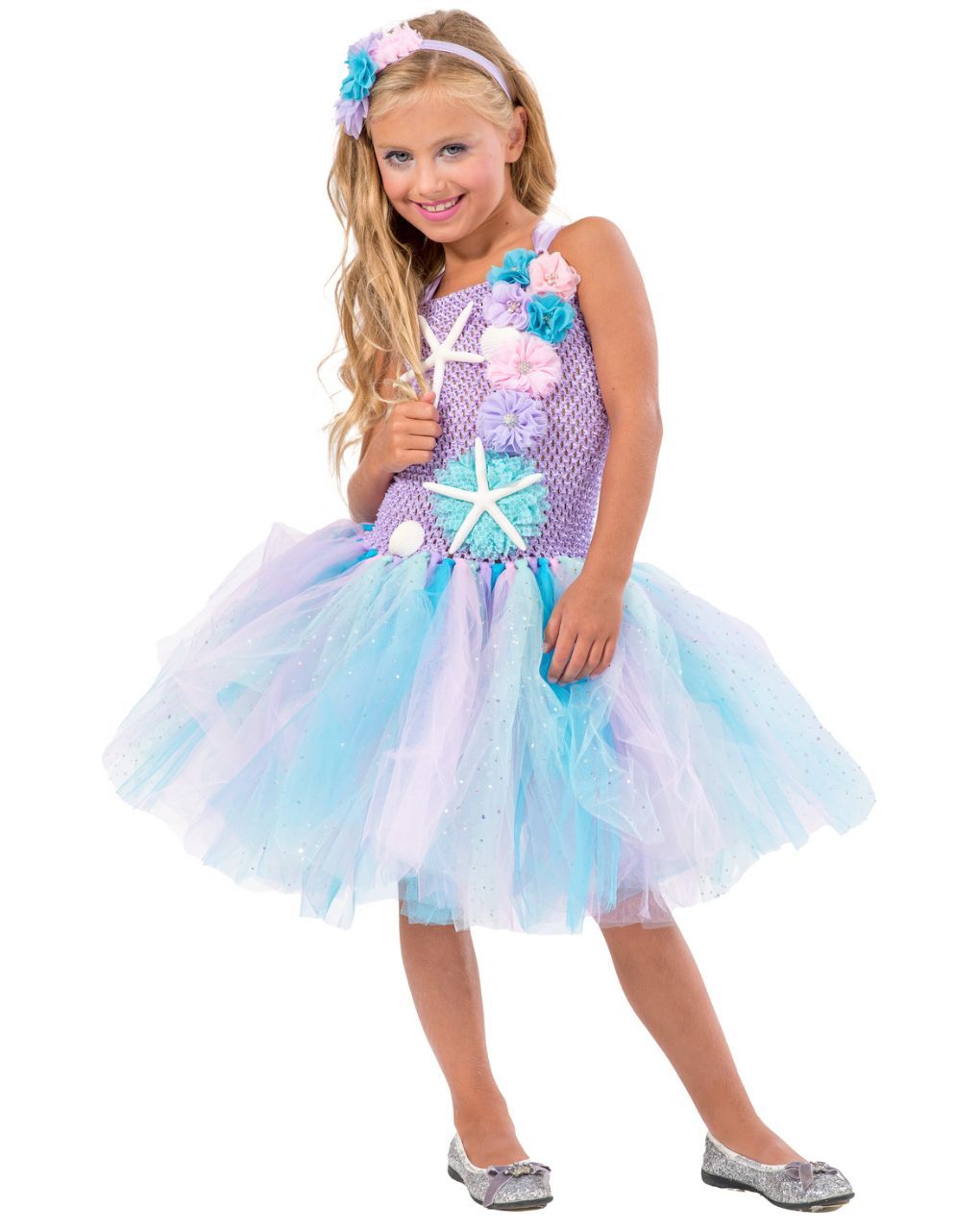 Fun fashion αποκριάτικη στολή νεράϊδα της θάλασσας tutu μεγ.08 36108