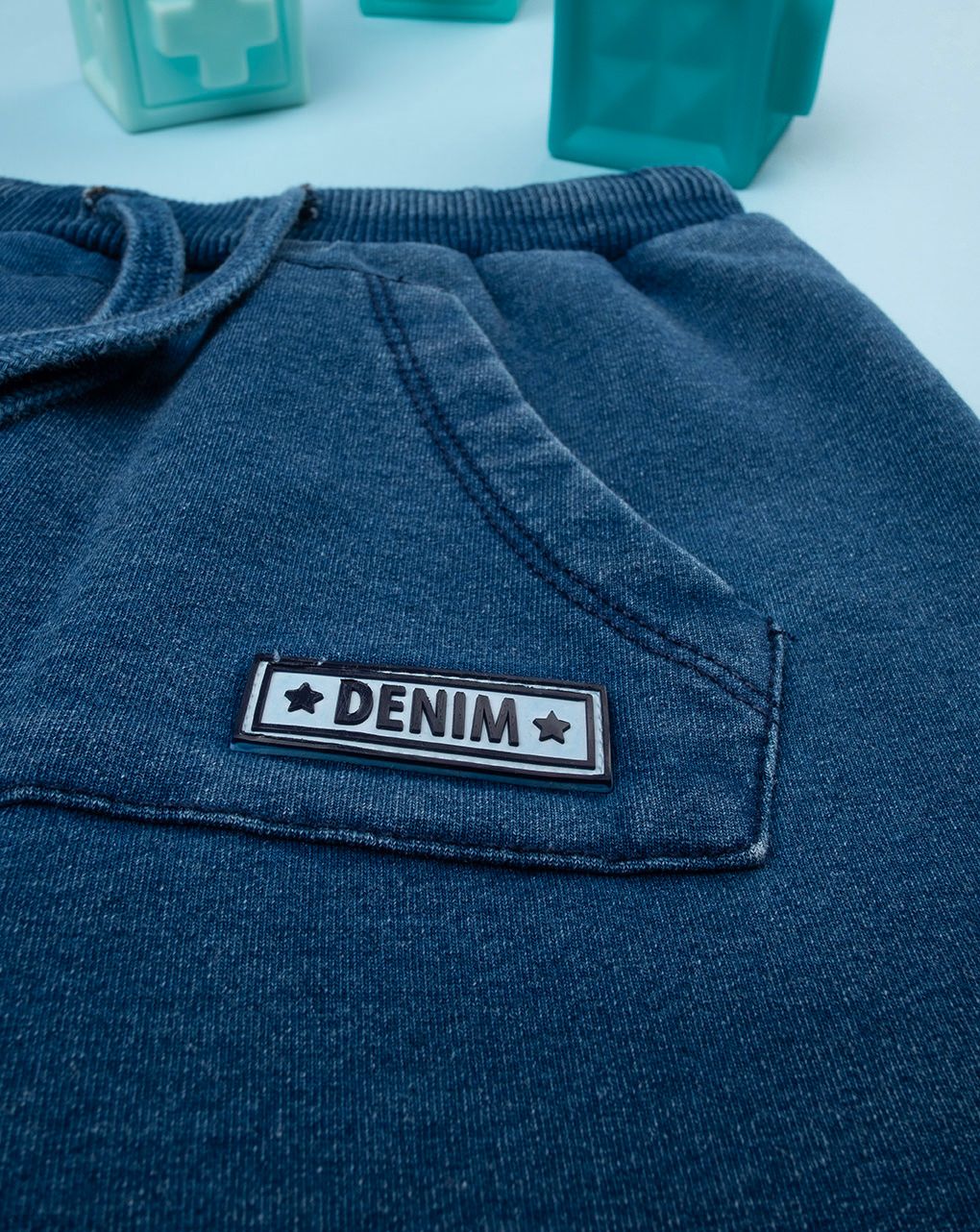 βρεφικό τζιν παντελόνι μπλε indigo για αγόρι - Prénatal