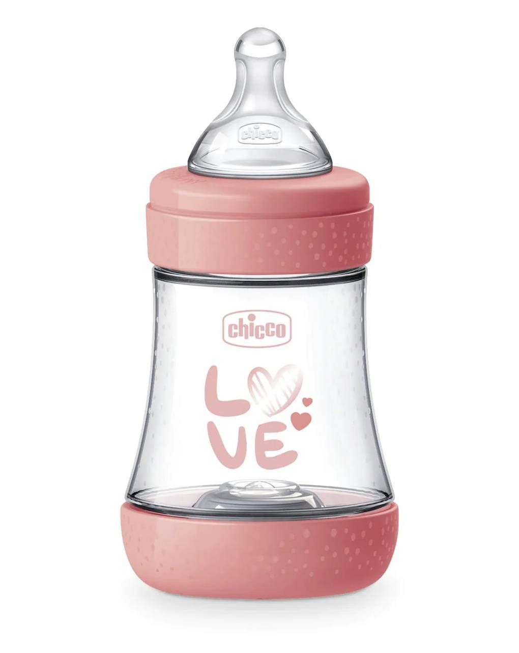 Chicco πλαστικό μπιμπερό p5 ροζ 150ml 0m+
