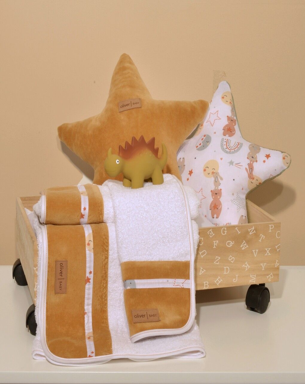 Baby oliver σετ πετσετών καμηλό 46-6760/410 - Baby Oliver