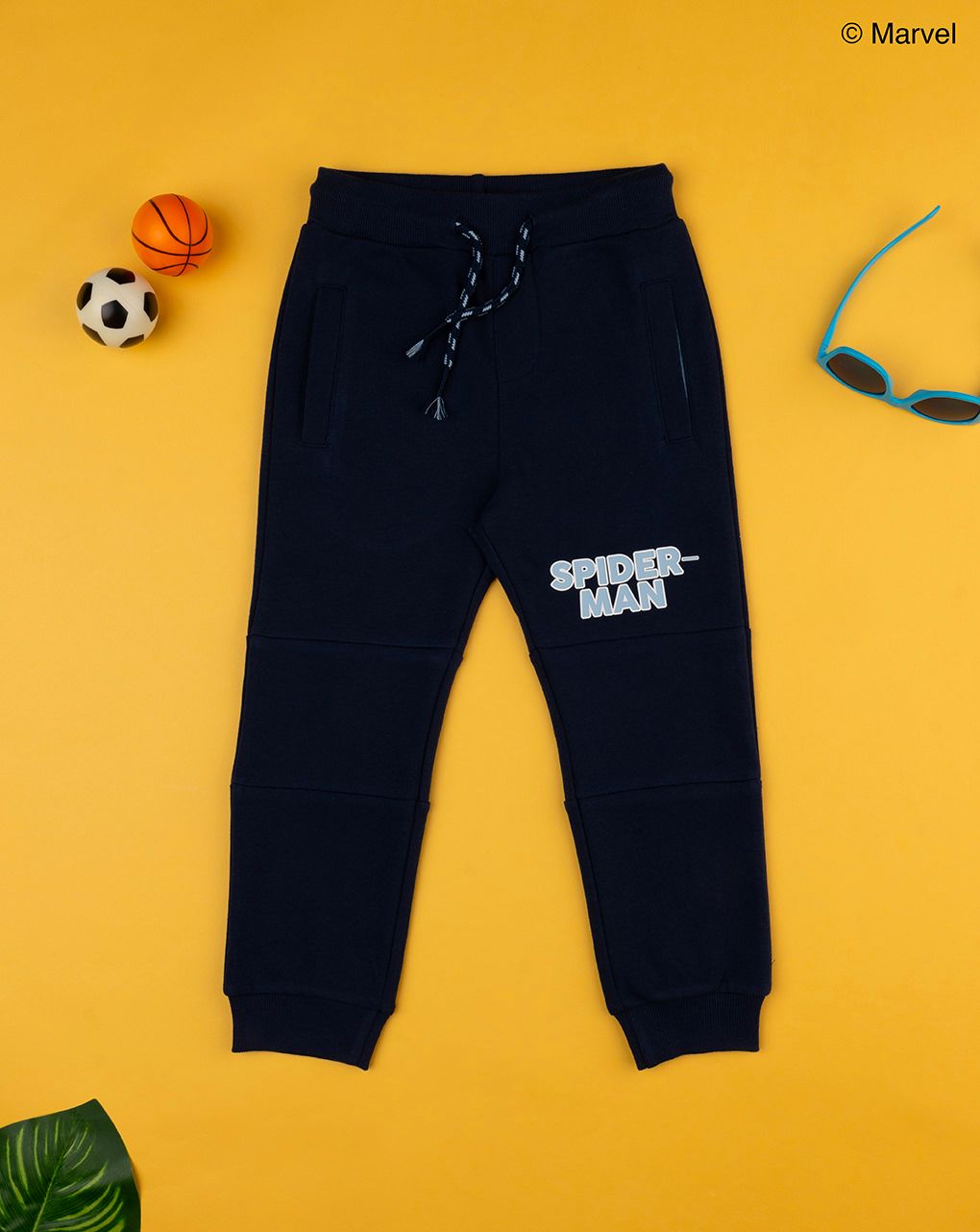 παιδικό παντελόνι φόρμας μπλε με τον spiderman για αγόρι - Prénatal