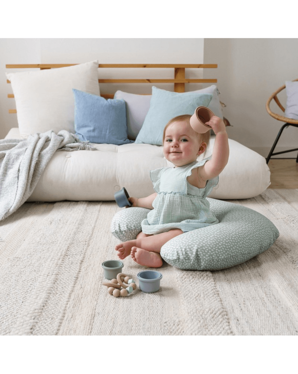 Doomoo μαξιλάρι θηλασμού buddy cloudy kaki - Doomoo