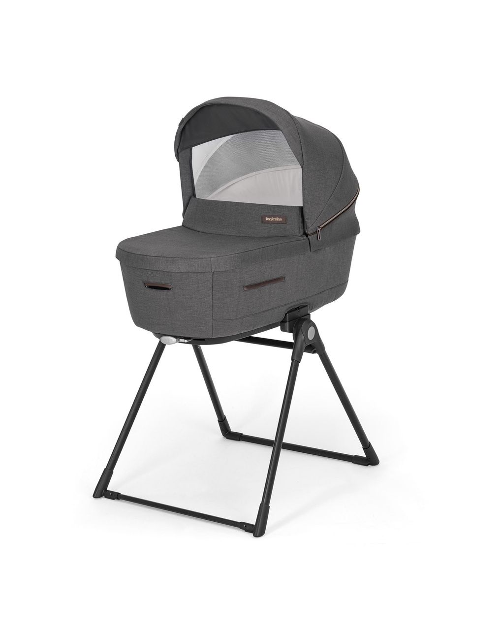 Inglesina aptica system quattro darwin infant recline σχέδιο velvet grey με σκελετό palladio black - Inglesina