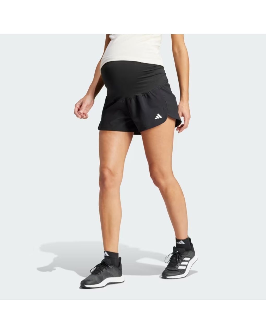Adidas pacer woven stretch training maternity shorts iq2633 - Adidas