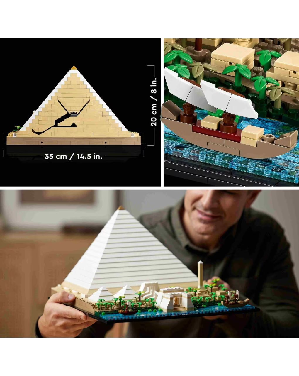 Lego architecture η μεγάλη πυραμίδα της γκίζας 21058 - Lego, Lego Architecture