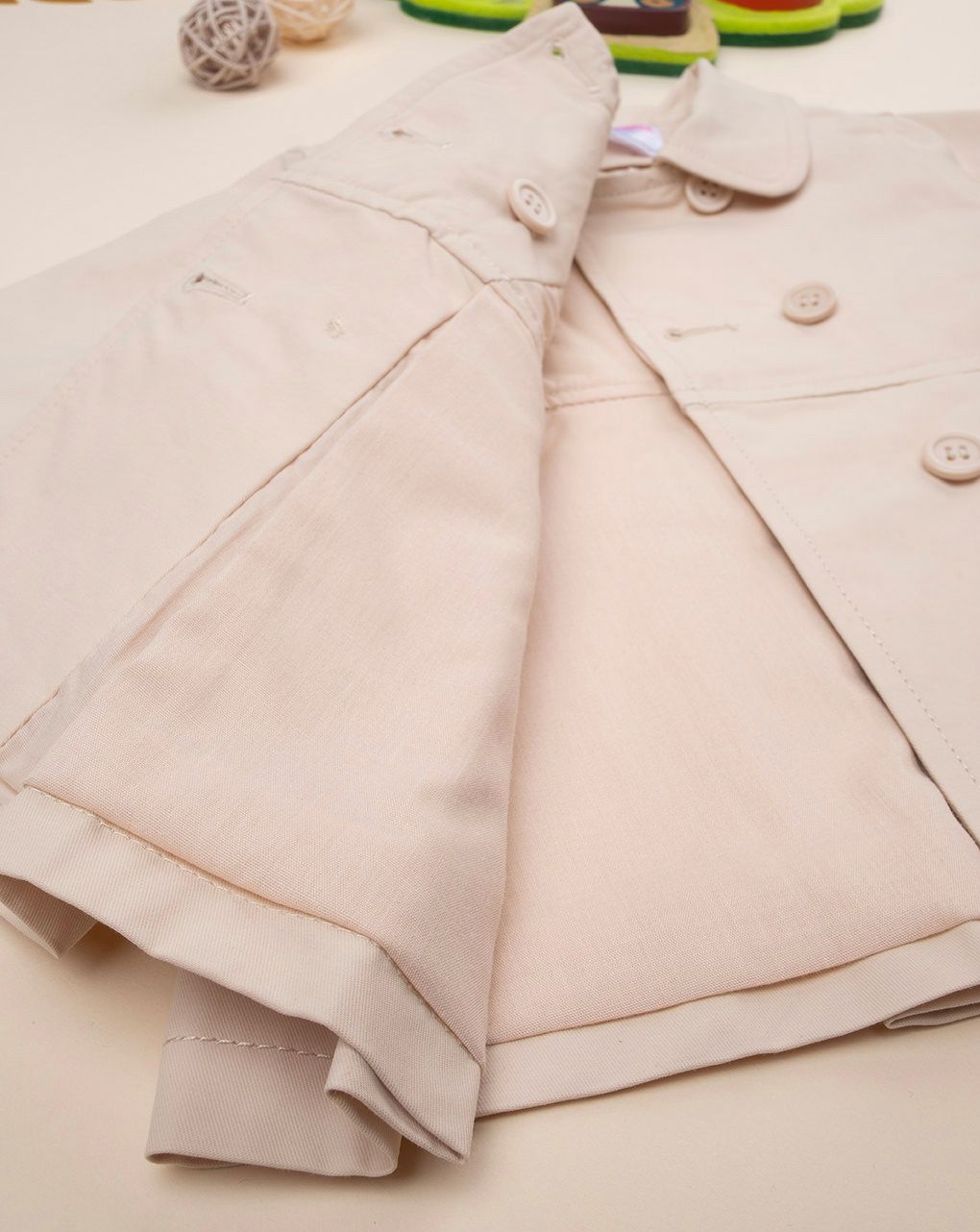 βρεφικό trench coat μπεζ για κορίτσι - Prénatal