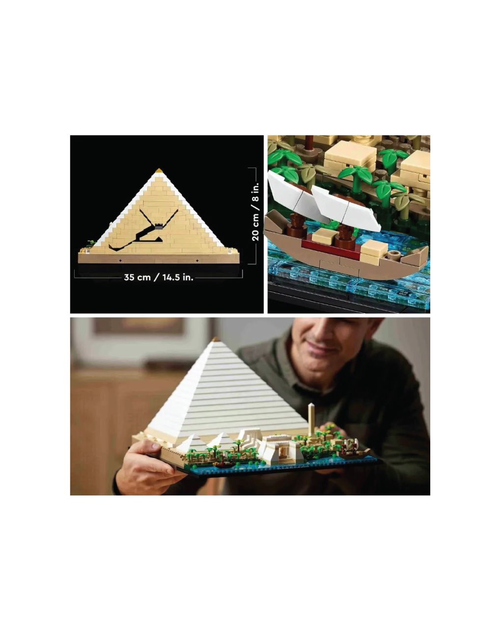 Lego architecture η μεγάλη πυραμίδα της γκίζας 21058 - Lego, Lego Architecture