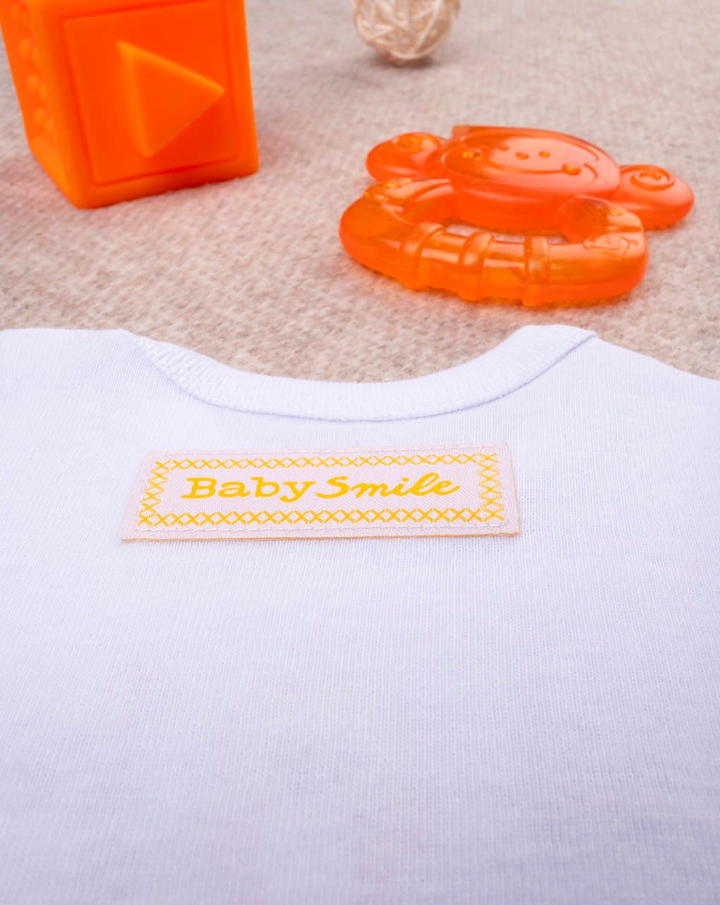 βρεφικό κορμάκι κοντομάνικο baby smile unisex - Prénatal