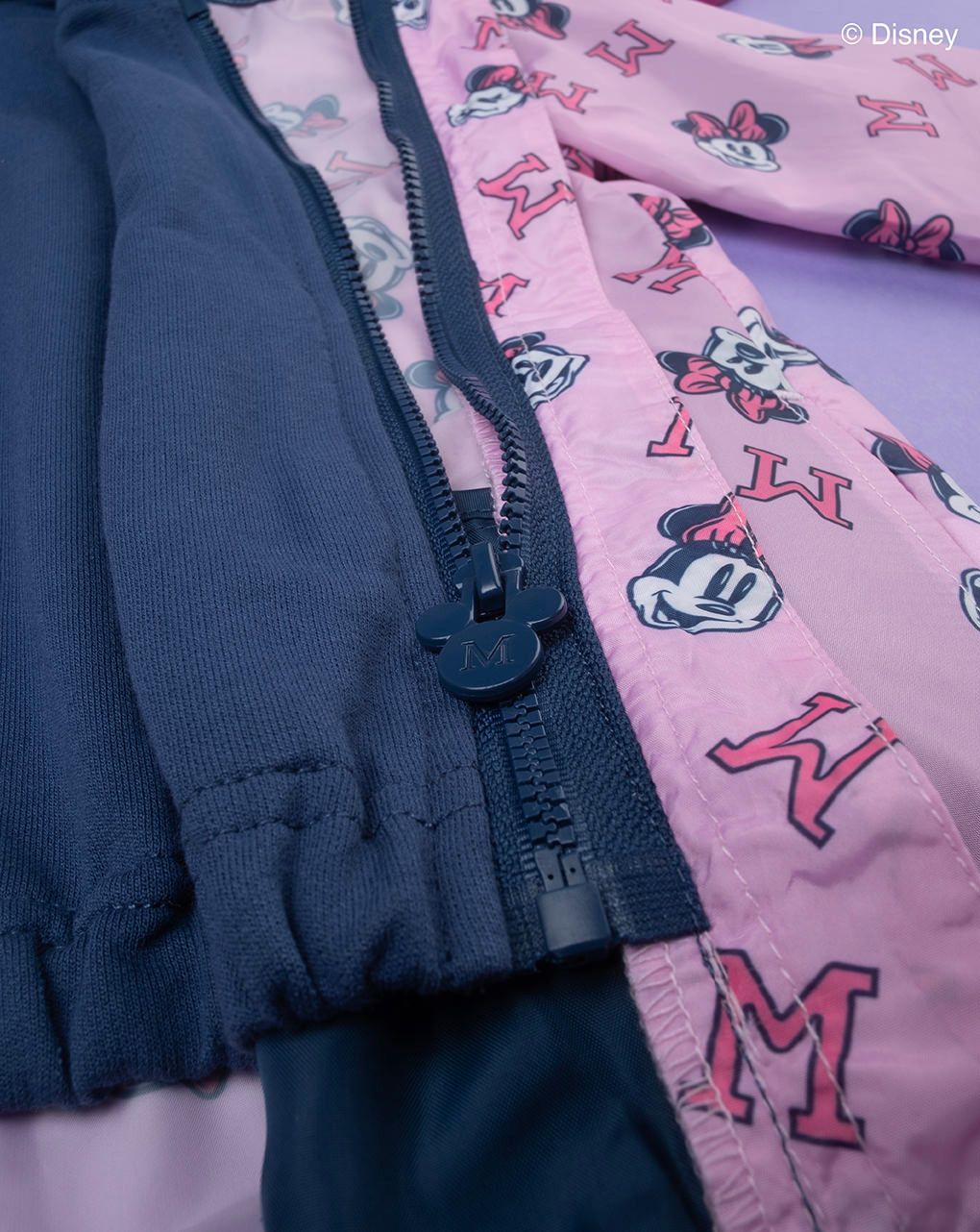 παιδικό αντιανεμικό μπουφάν ροζ με τη minnie για κορίτσι - Prénatal