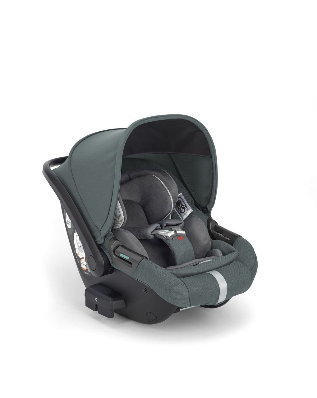 Inglesina aptica system quattro darwin infant recline σχέδιο emerald green με σκελετό litio black - Inglesina
