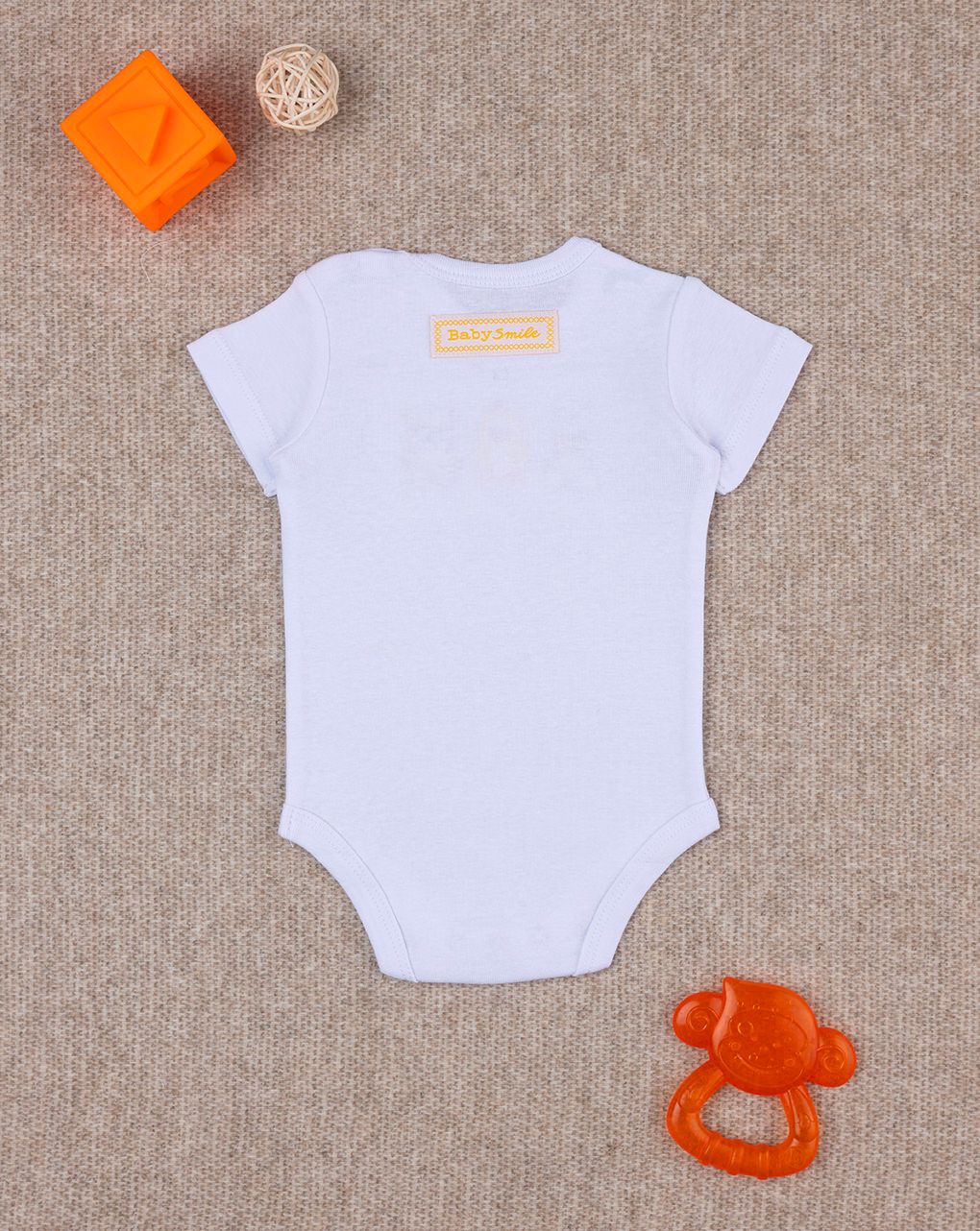βρεφικό κορμάκι κοντομάνικο baby smile unisex - Prénatal