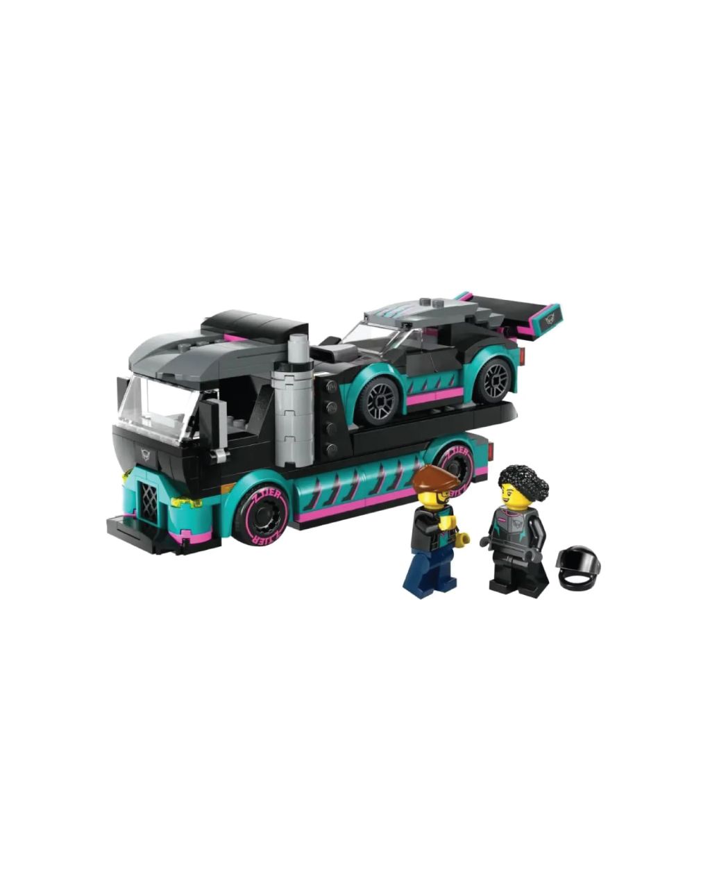 Lego city race car & car carrier truck 60406 - LEGO
