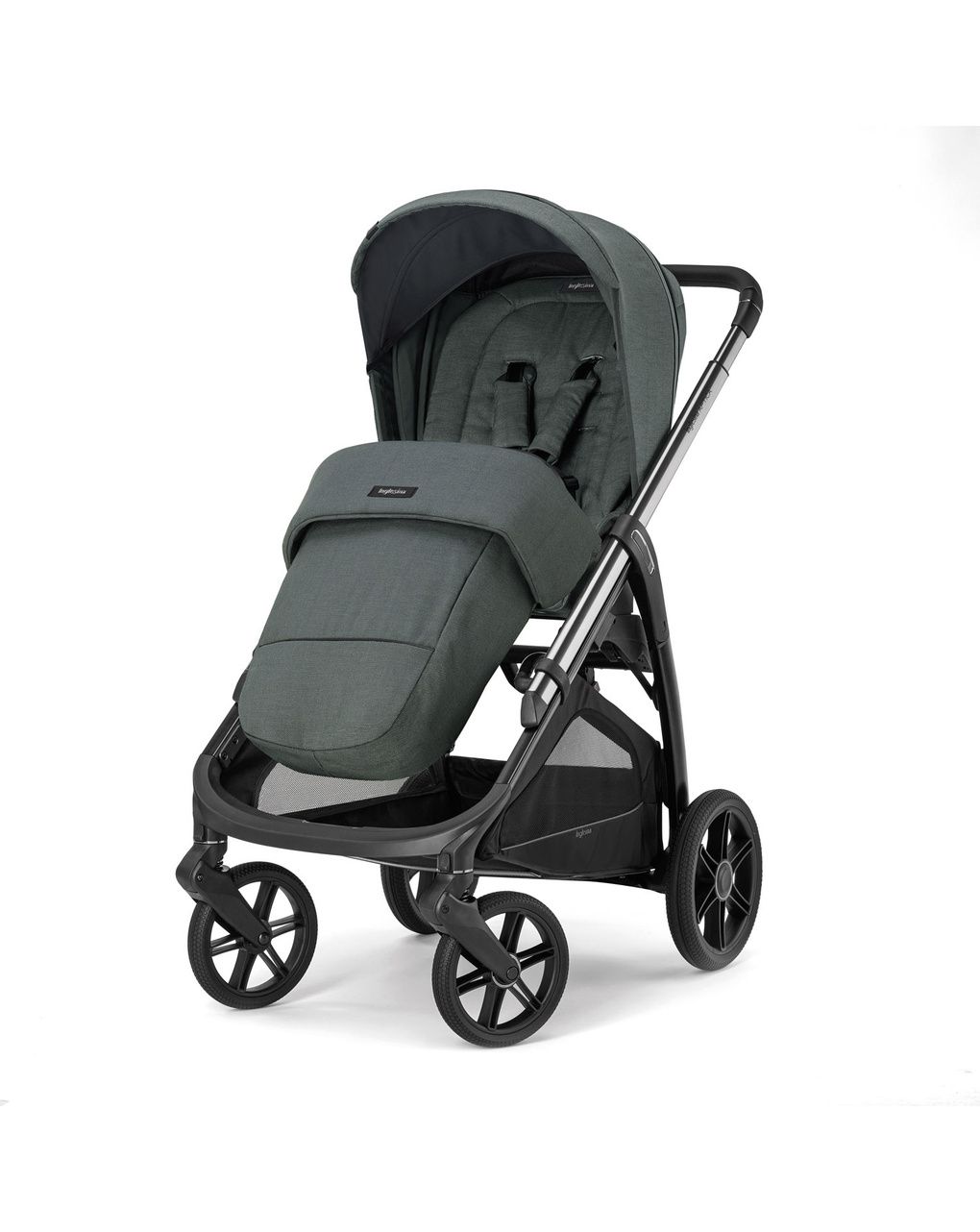 Inglesina aptica system quattro darwin infant recline σχέδιο emerald green με σκελετό litio black - Inglesina