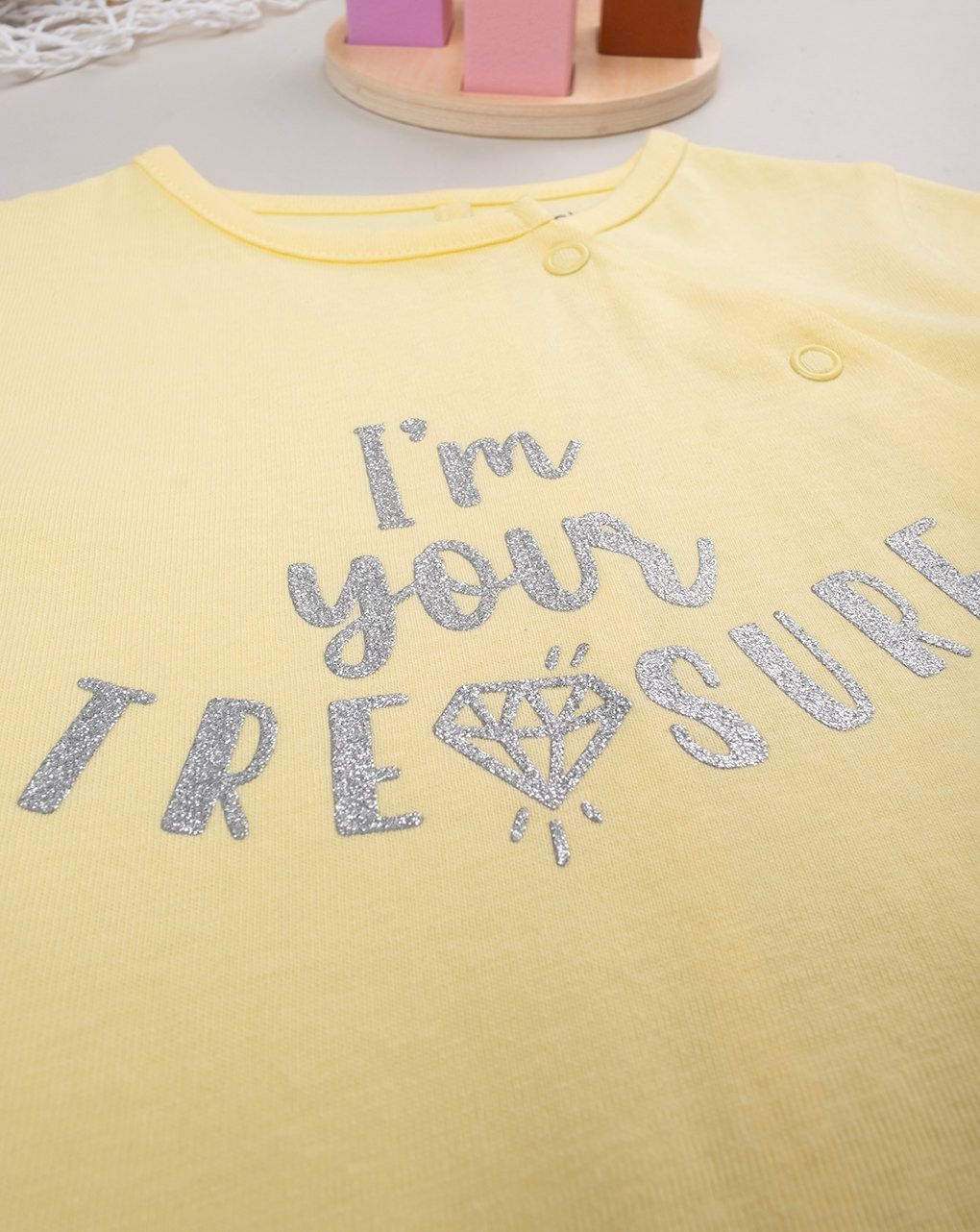 βρεφικό φορμάκι κίτρινο treasure για κορίτσι - Prénatal