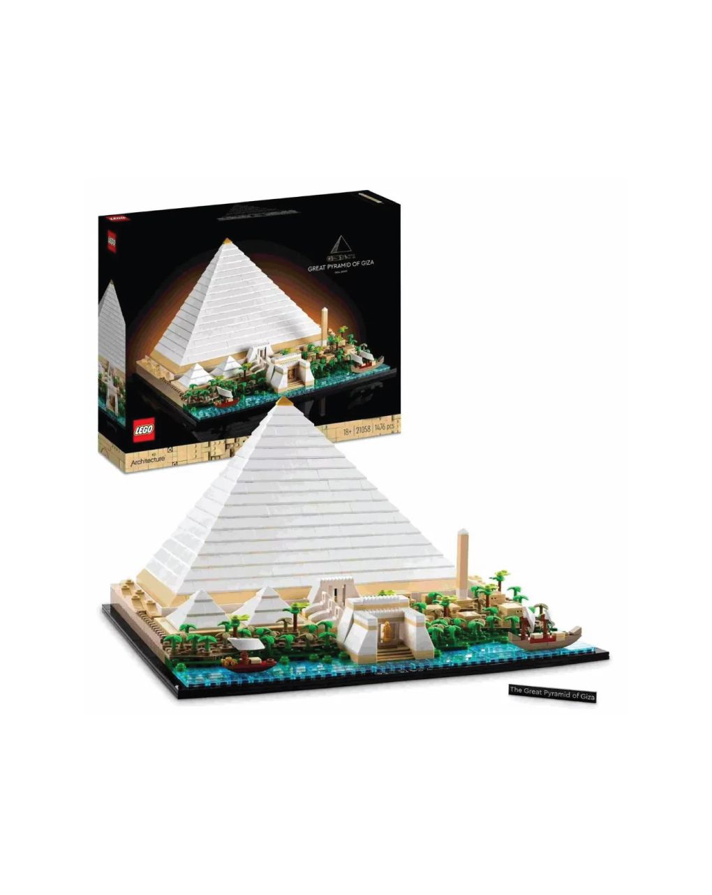 Lego architecture η μεγάλη πυραμίδα της γκίζας 21058