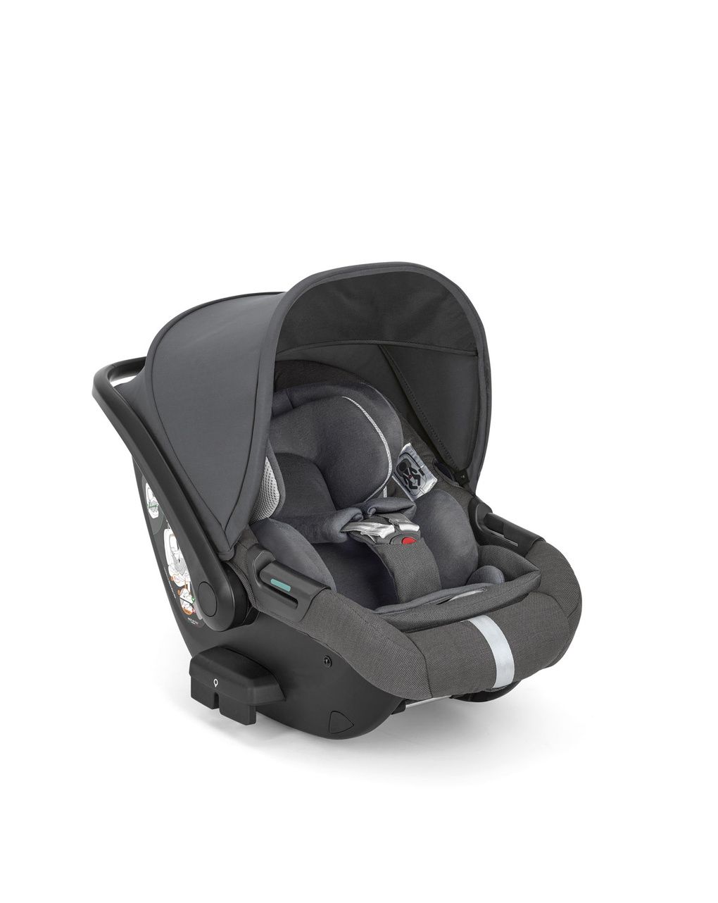 Inglesina aptica system quattro darwin infant recline σχέδιο velvet grey με σκελετό palladio black - Inglesina