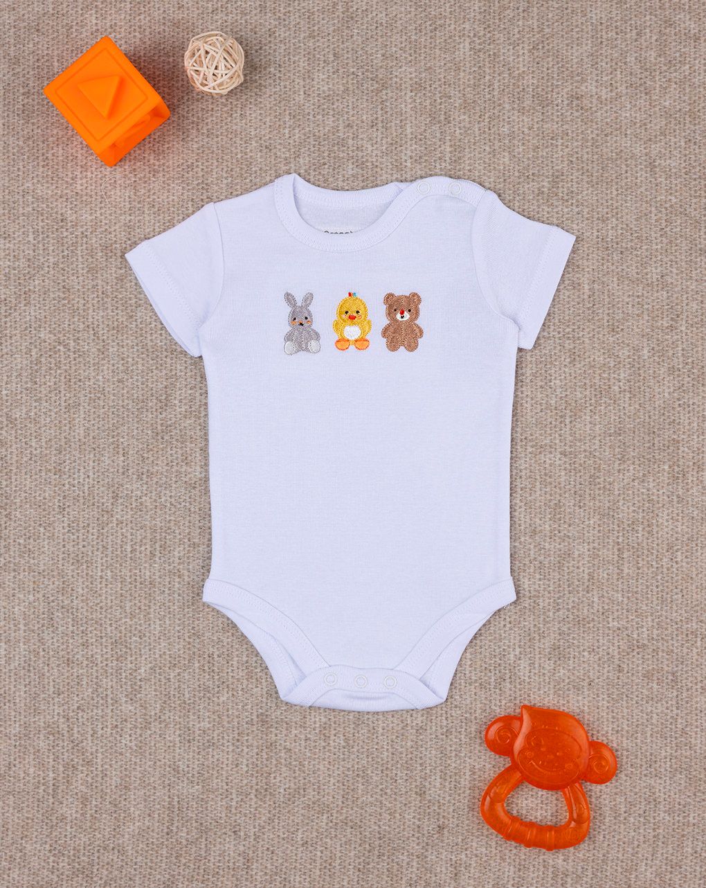 βρεφικό κορμάκι κοντομάνικο baby smile unisex - Prénatal
