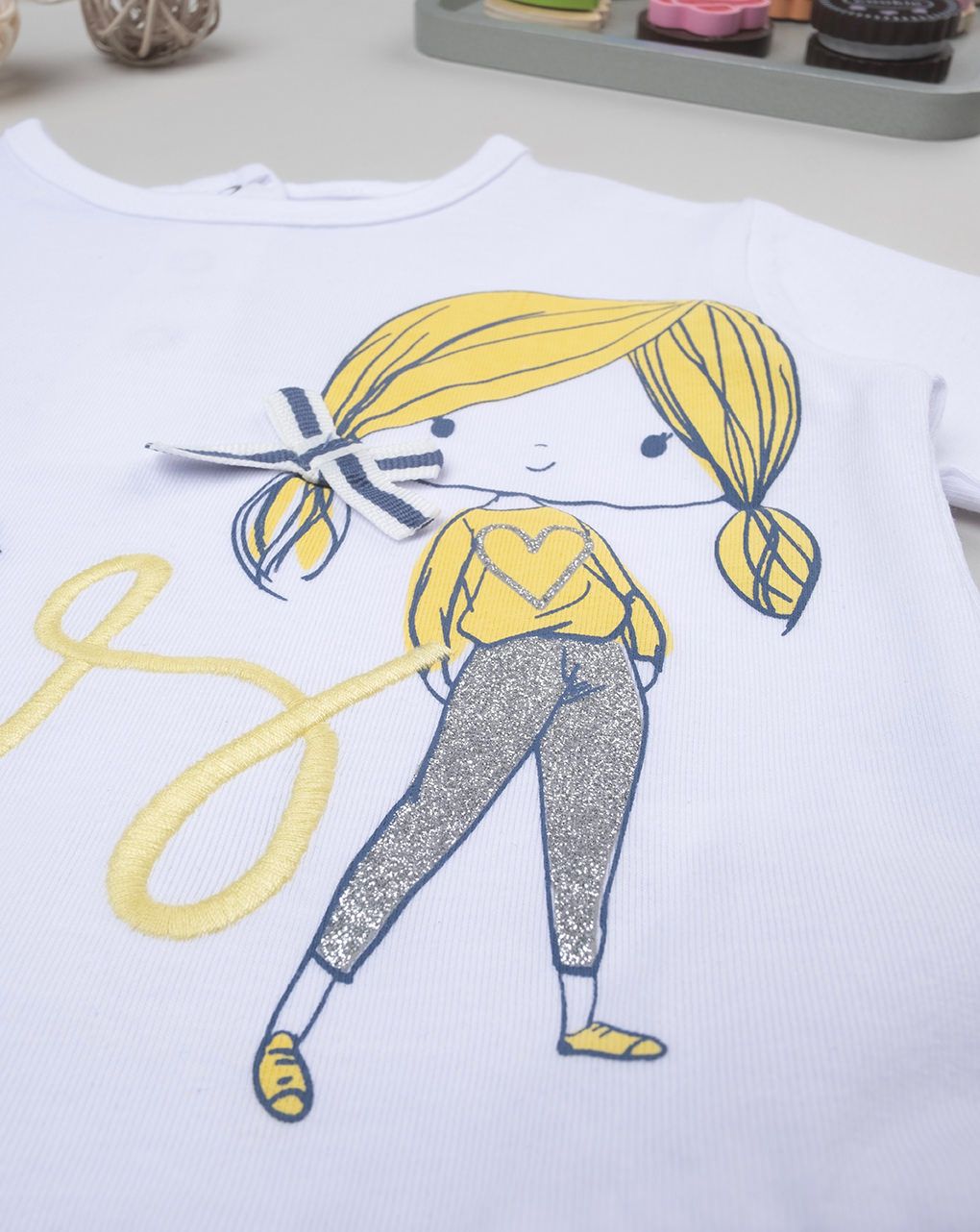 βρεφική μπλούζα λευκή paris για κορίτσι - Prénatal