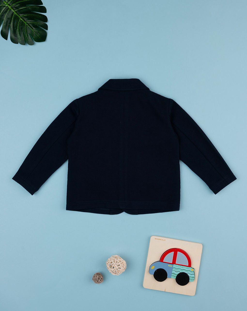 βρεφικό σακάκι πικέ μπλε mini car για αγόρι - Prénatal